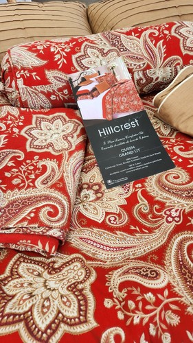 Set piumone rosso - , paisley