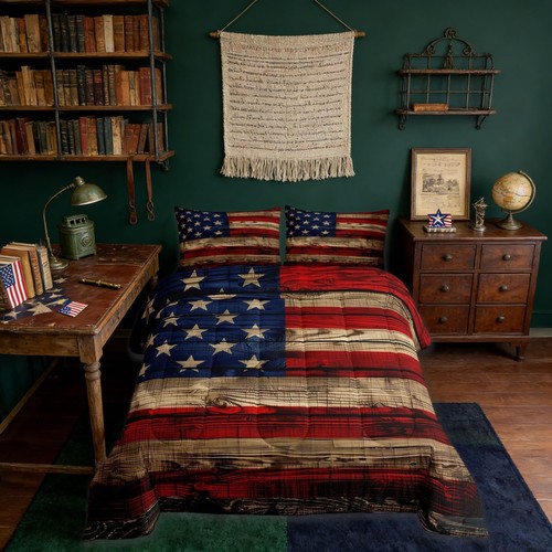 Castle fairy american flag - castle,
