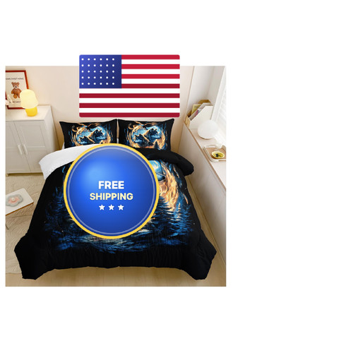 Set piumone lneffble moon - , lupo
