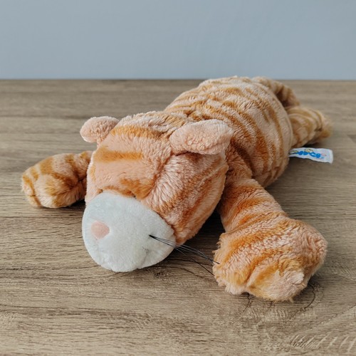 Peluche gatto righe zenzero - peluche,